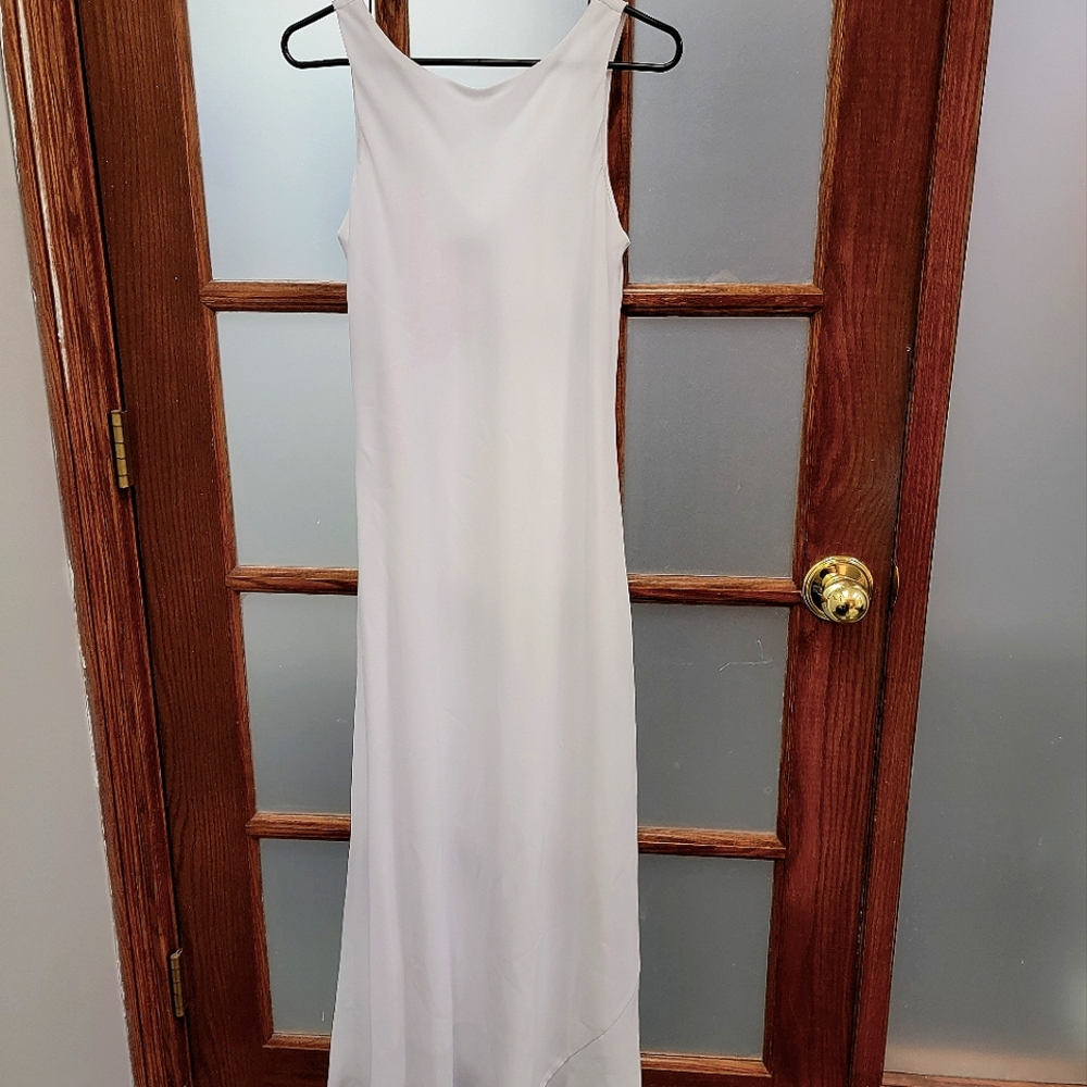 Size 9/10 vintage white full length dress, Alyn Paige, worn once